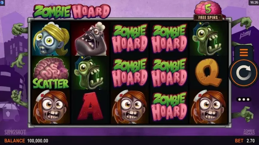Zombie Hoard slot screenshot 1