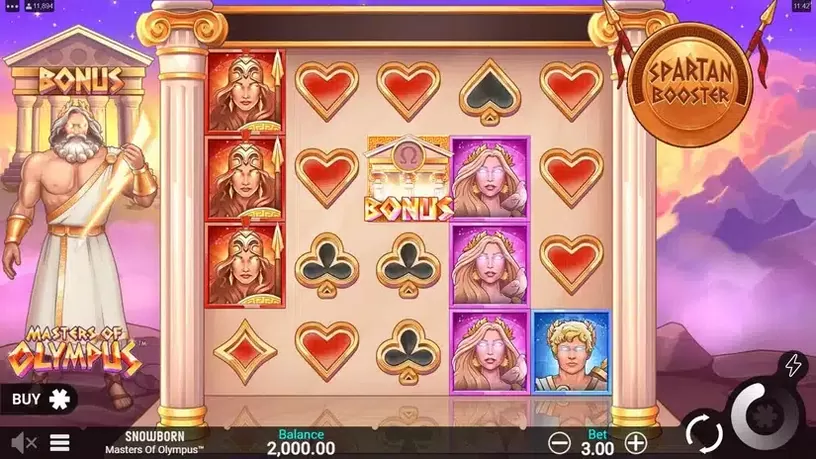 Masters of Olympus slot screenshot 1