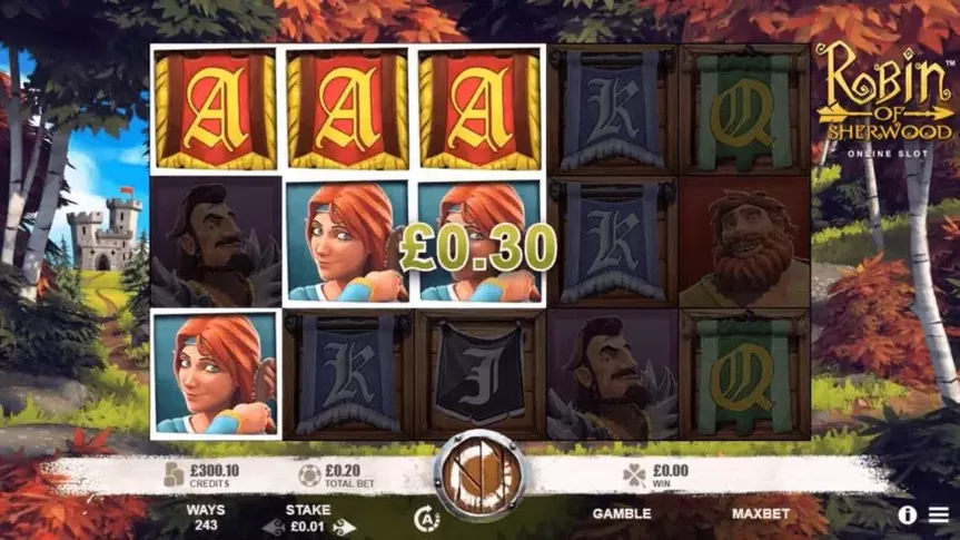 Robin of Sherwood slot screenshot 2