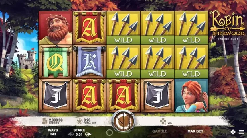 Robin of Sherwood slot screenshot 1