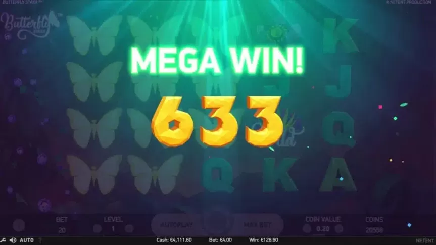 Butterfly Staxx slot screenshot 3