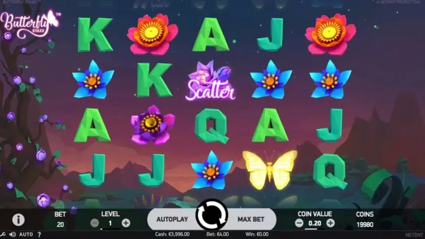 Butterfly Staxx slot screenshot 1