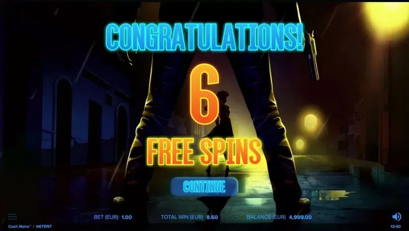Cash Noire slot screenshot 1