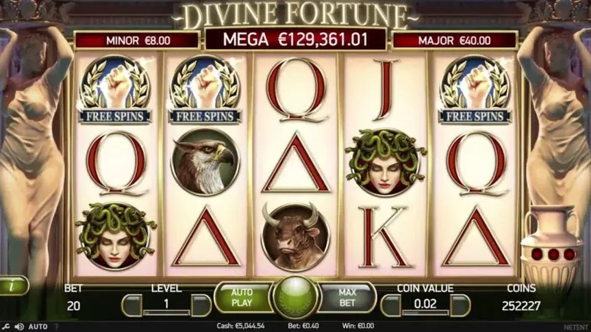 Divine Fortune slot screenshot 1