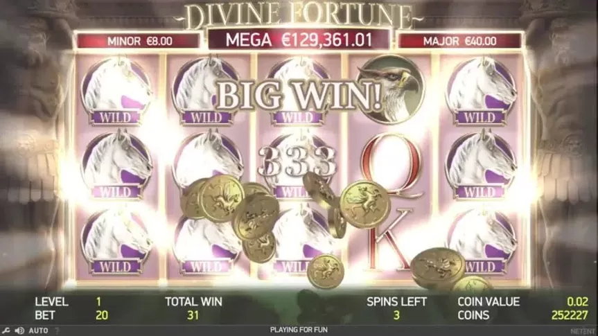Divine Fortune slot screenshot 3