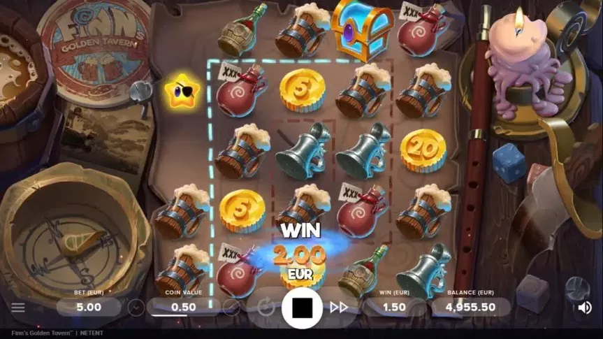 Finn’s Golden Tavern slot screenshot 2
