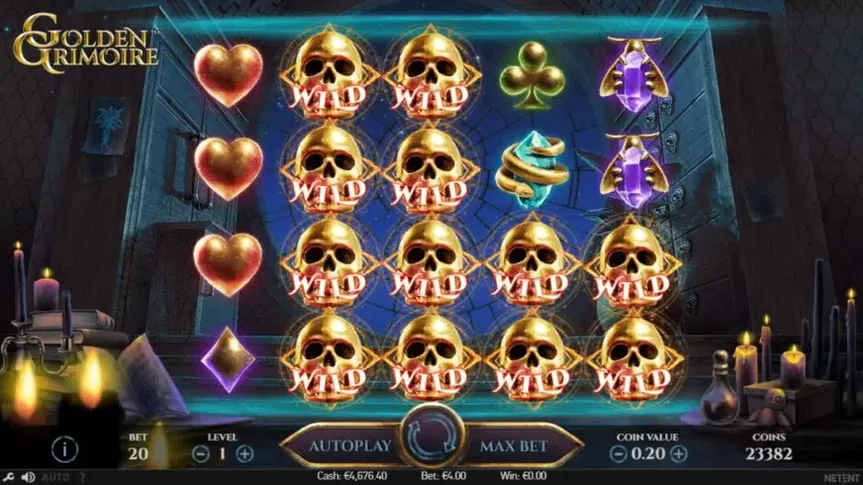 Golden Grimoire slot screenshot 3