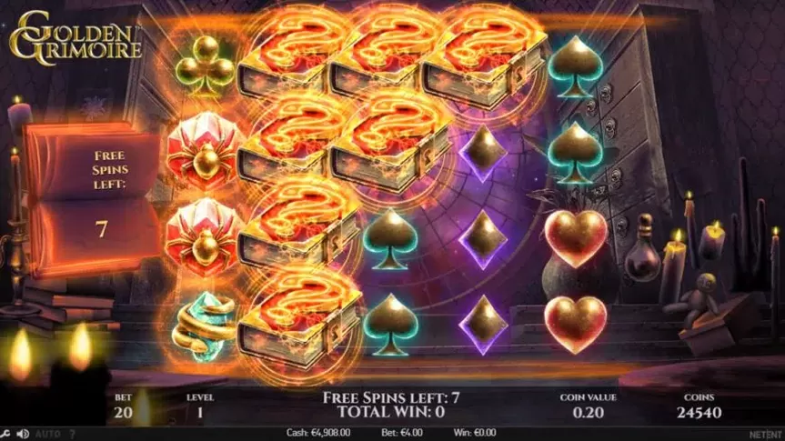 Golden Grimoire slot screenshot 7
