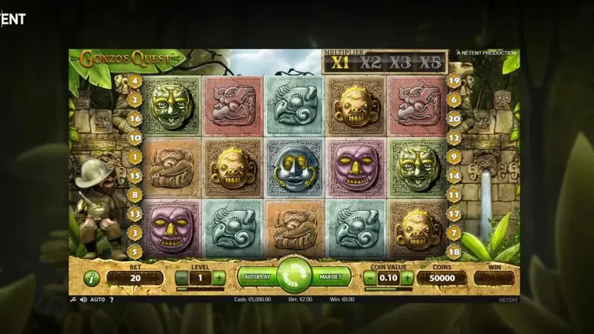 Gonzo’s Quest slot screenshot 3