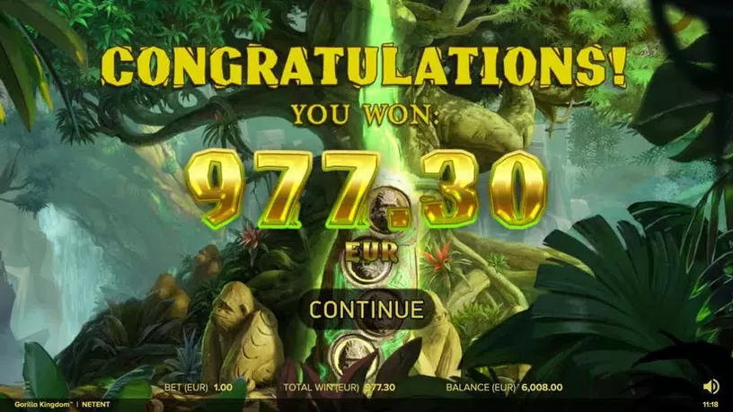 Gorilla Kingdom slot screenshot 4