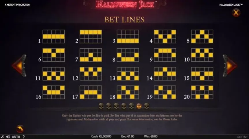 Halloween Jack slot screenshot 6