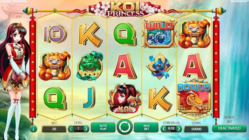 Koi Princess slot screenshot 1