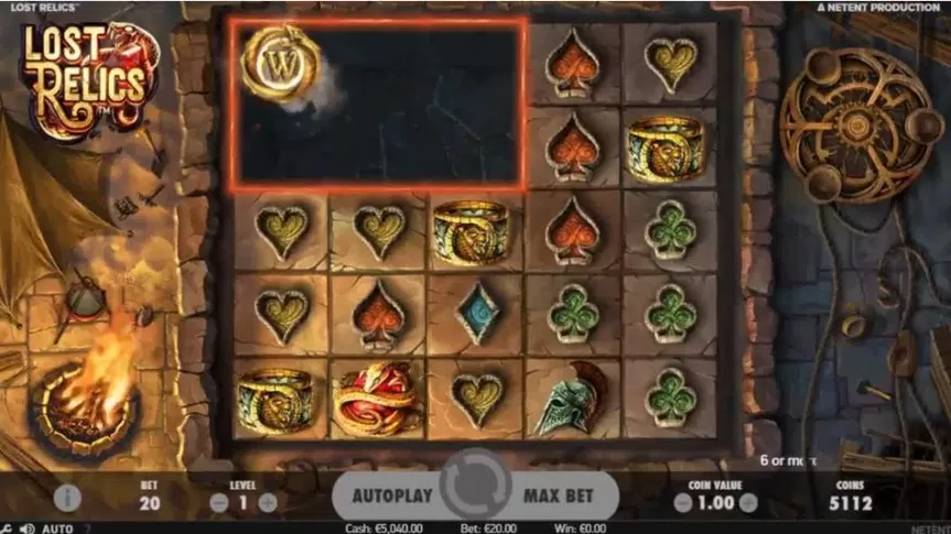 Lost Relics slot screenshot 5