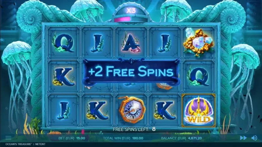 Ocean’s Treasure slot screenshot 4