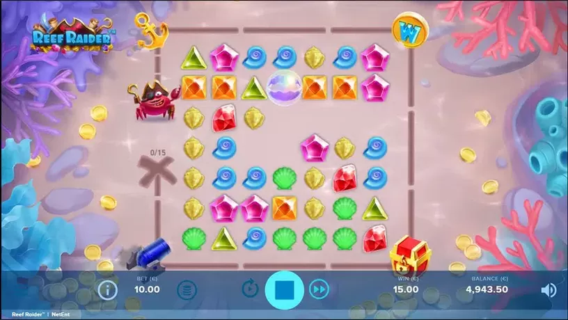 Reef Raider slot screenshot 2