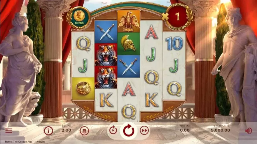 Rome: The Golden Age slot screenshot 1