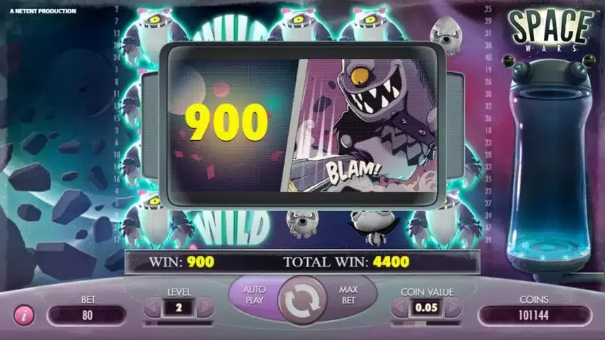 Space Wars slot screenshot 4