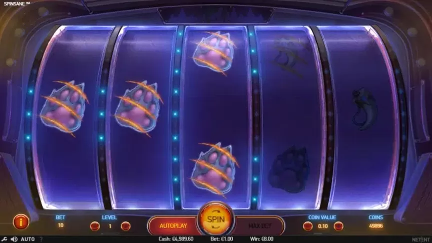 Spinsane slot screenshot 2