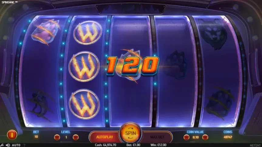 Spinsane slot screenshot 3