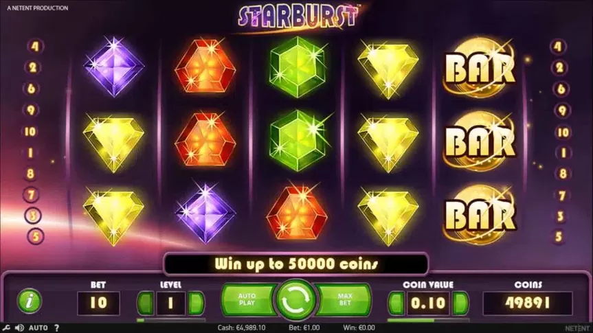 Starburst slot screenshot 1