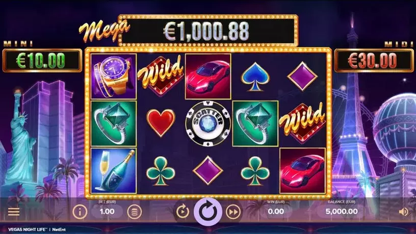 Vegas Night Life slot screenshot 1
