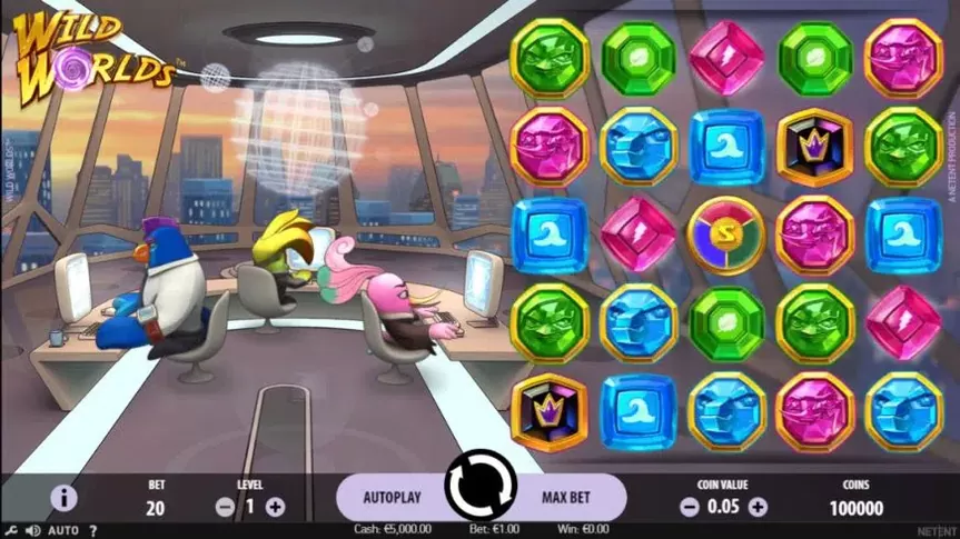 Wild Worlds slot screenshot 1