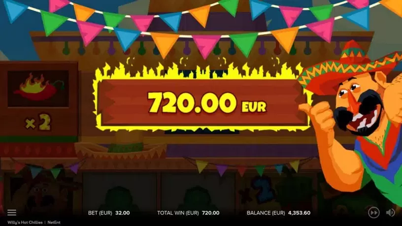 Willys Hot Chillies slot screenshot 4