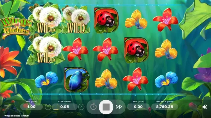 Wings of Riches slot screenshot 2
