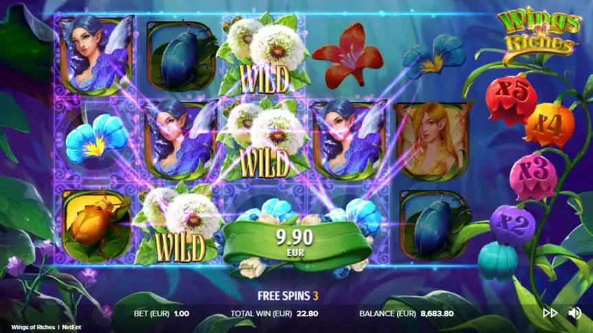 Wings of Riches slot screenshot 5