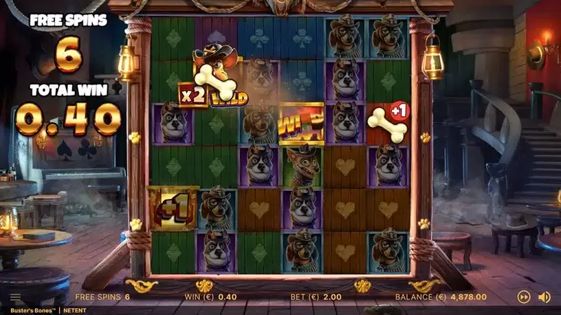 Buster’s Bones slot screenshot 4