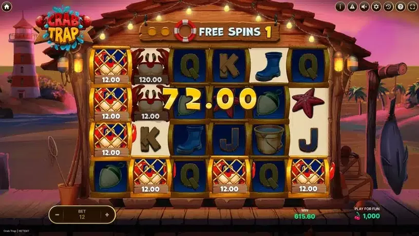 Crab Trap slot screenshot 3