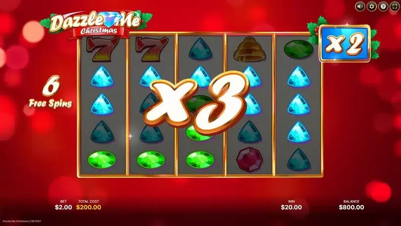 Dazzle Me Christmas slot screenshot 5