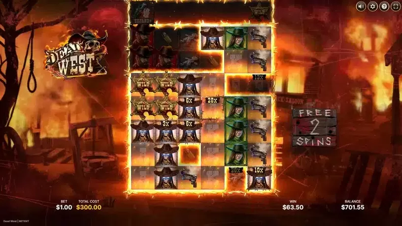 Dead West slot screenshot 6