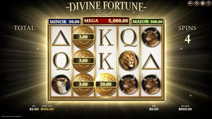 Divine Fortune Black slot screenshot 4