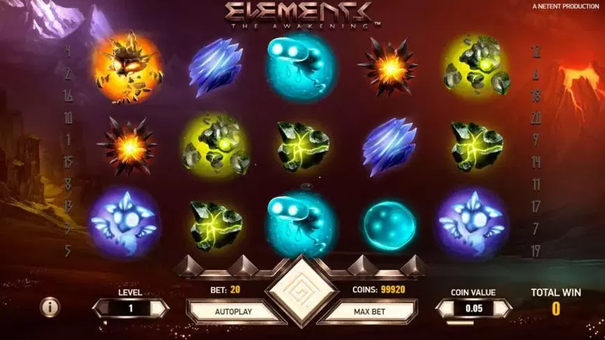 Elements: The Awakening slot screenshot 1