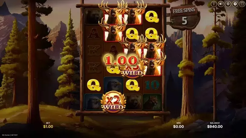 Elk Hunter slot screenshot 3