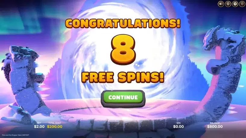 Finn and the Dragon Tales slot screenshot 4