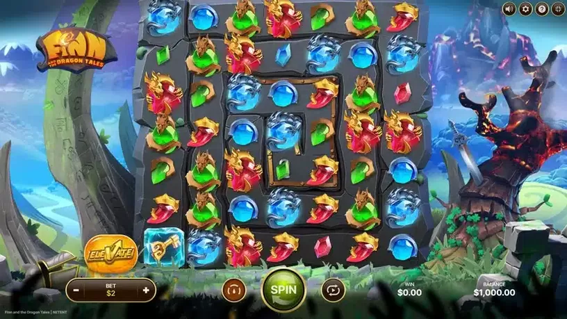 Finn and the Dragon Tales slot screenshot 1