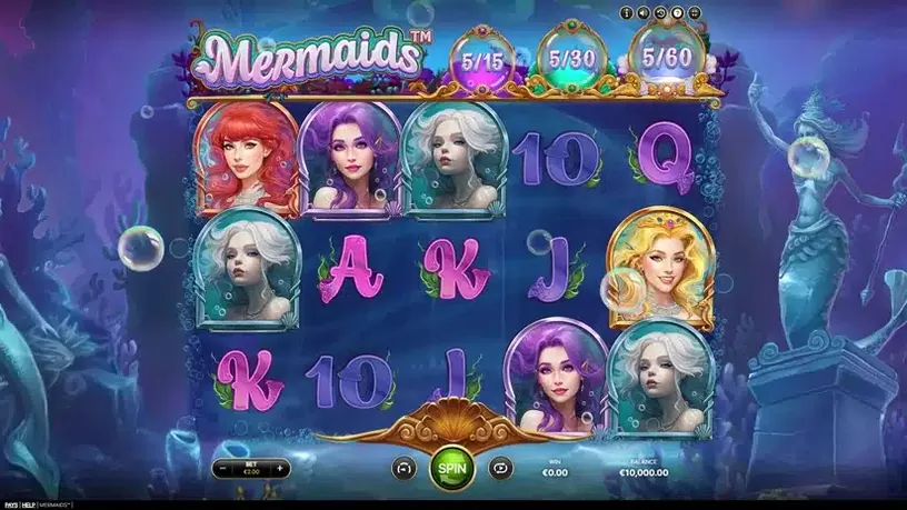 Mermaids slot screenshot 1