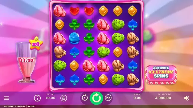 Milkshake XXXtreme slot screenshot 1