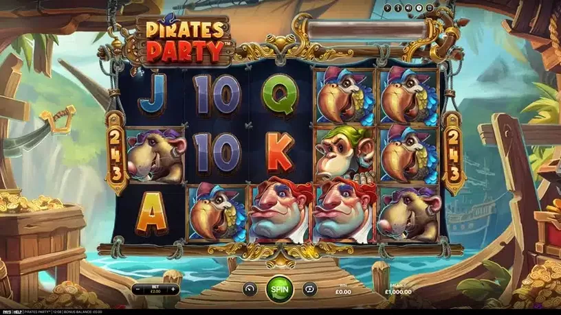 Pirates Party slot screenshot 1