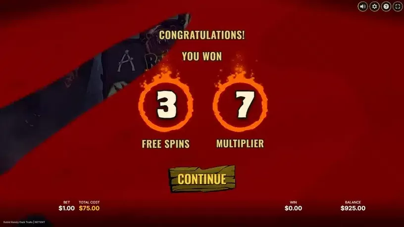 Rabid Randy Dark Trails slot screenshot 3