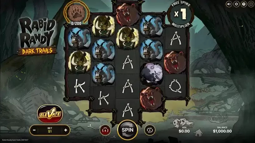 Rabid Randy Dark Trails slot screenshot 1