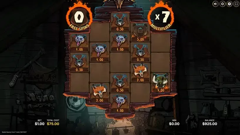 Rabid Randy Dark Trails slot screenshot 5