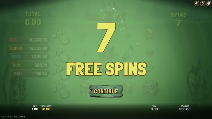 Rabid Randy Gone Fishing slot screenshot 2