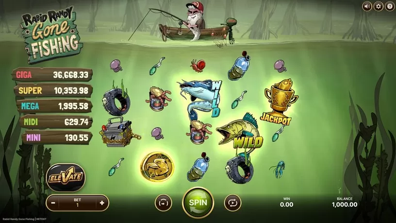 Rabid Randy Gone Fishing slot screenshot 1