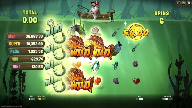 Rabid Randy Gone Fishing slot screenshot 4