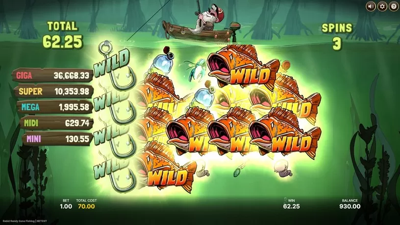 Rabid Randy Gone Fishing slot screenshot 5