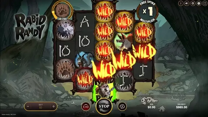Rabid Randy slot screenshot 4