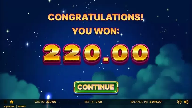 Superstars slot screenshot 10